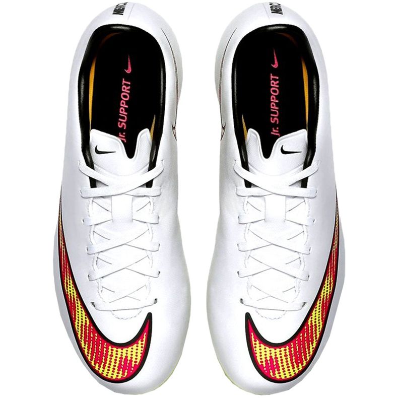 Nike Mercurial Victory V Fg Jr 651634 170 chaussures de football blanche blanche 1