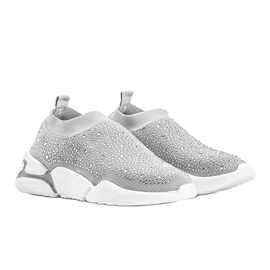 Eva chaussures de sport à enfiler argentées 1 Eva chaussures de sport à enfiler argentées 1