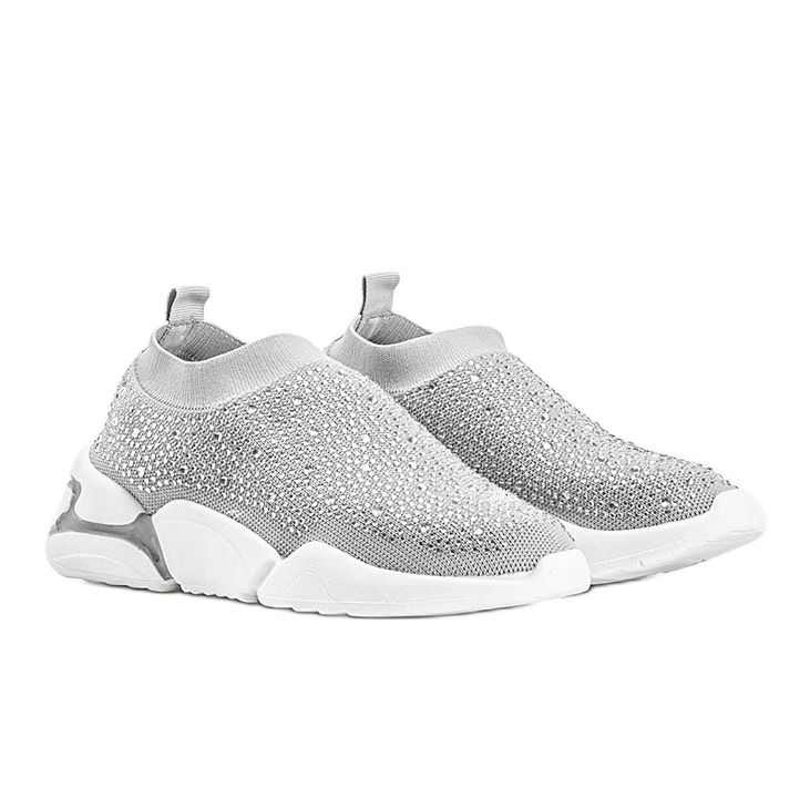 Eva chaussures de sport à enfiler argentées 1