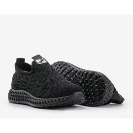 Chaussures de sport noires à enfiler Katy le noir 1