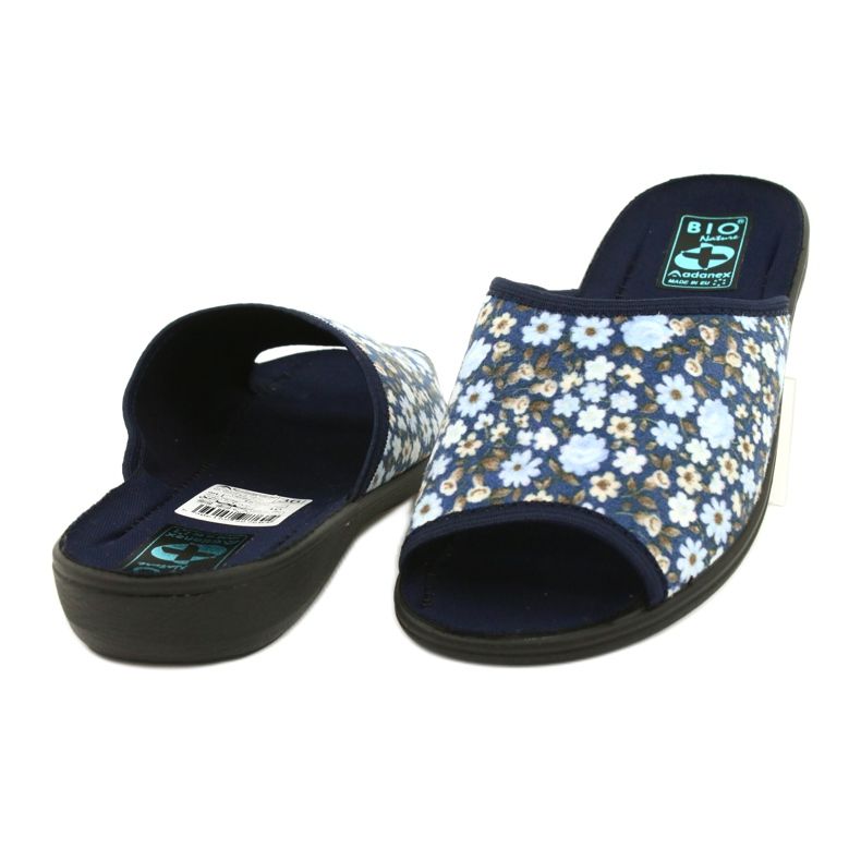 Chaussons fleuris Adanex Tęg. G1/2 18760 bleu marine bleu 3