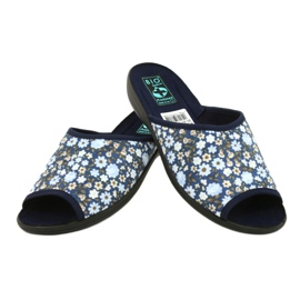 Chaussons fleuris Adanex Tęg. G1/2 18760 bleu marine bleu 4