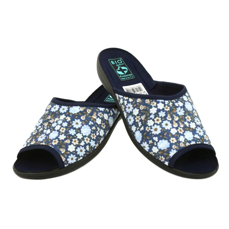 Chaussons fleuris Adanex Tęg. G1/2 18760 bleu marin bleu 4 Chaussons fleuris Adanex Tęg. G1/2 18760 bleu marin bleu 4