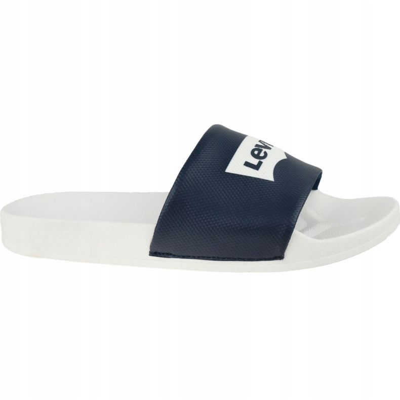 Levi's Batwing Slide Sandale 228998-756-51 blanc bleu marine 2
