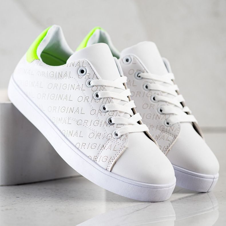 SHELOVET Baskets basses originales blanc 1