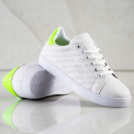 SHELOVET Baskets basses originales blanche 2