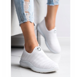 SHELOVET Baskets légères à enfiler blanche 1