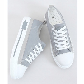 Baskets femme grises LA173P Gris 1 Baskets femme grises LA173P Gris 1