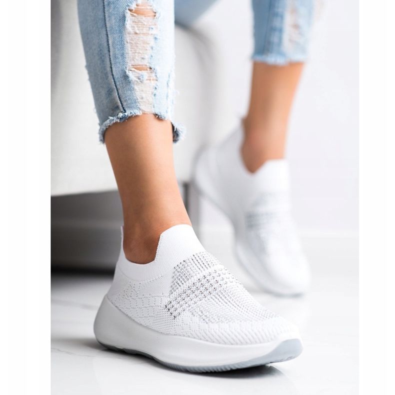 Renda Baskets blanches à cristaux 2