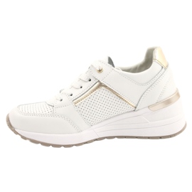 Chaussures de sport pour femmes Filippo DP2003 / 21 blanc blanche d'or 1