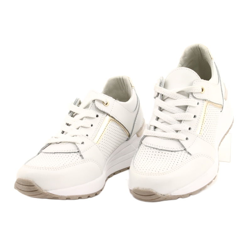 Chaussures de sport pour femmes Filippo DP2003 / 21 blanc blanche d'or 2