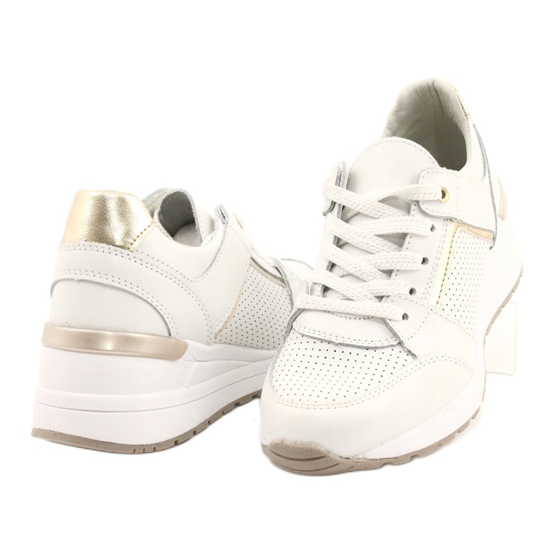 Chaussures de sport pour femmes Filippo DP2003 / 21 blanc blanche d'or 3 Chaussures de sport pour femmes Filippo DP2003 / 21 blanc blanche d'or 3
