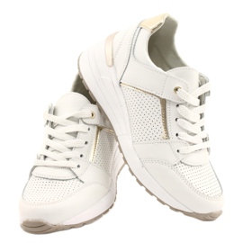 Chaussures de sport pour femmes Filippo DP2003 / 21 blanc blanche d'or 4