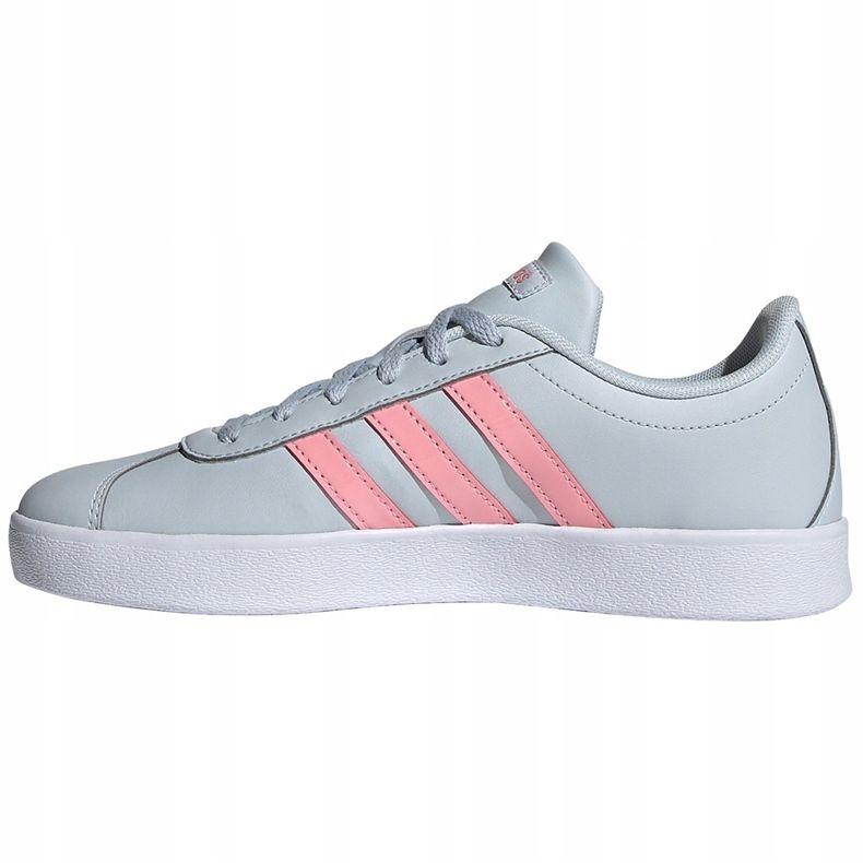 Adidas chaussures enfant Vl Court 2.0 K bleu-rose FY9151 1