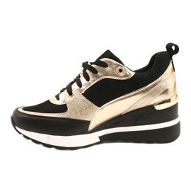 Evento Baskets Compensées Femme 21PB35-4001 Noir Or Roxet le noir d'or 1