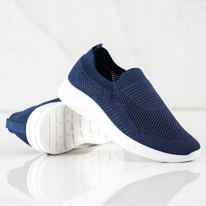 Ideal Shoes Chaussons de sport bleu marine 1