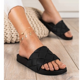 Seastar Pantoufles En Caoutchouc Confortables le noir 3