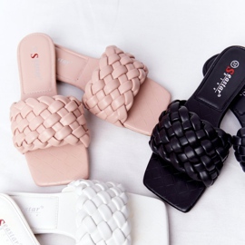 PS1 Pantoufles tressées Cheryl beiges pour femmes 1 PS1 Pantoufles tressées Cheryl beiges pour femmes 1