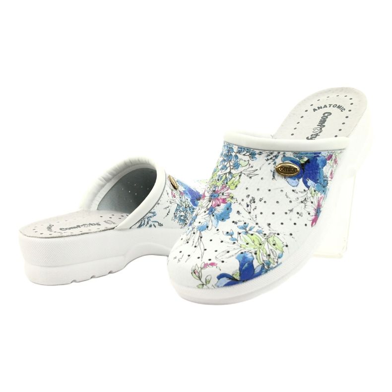 Tongs Comfooty Alessia blanches multicolore 3