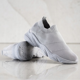 SHELOVET Chaussures à enfiler confortables gris 1