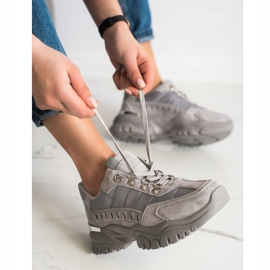 SHELOVET Baskets grises 1 SHELOVET Baskets grises 1