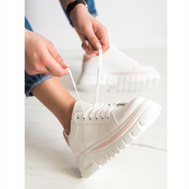 SHELOVET Baskets blanches sur la plate-forme 2 SHELOVET Baskets blanches sur la plate-forme 2