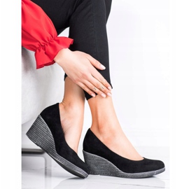 Escarpins en daim VINCEZA le noir 3