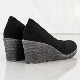 Escarpins en daim VINCEZA le noir 4