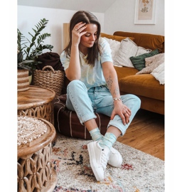 Baskets pour femmes Big Star White Snake GG274194 blanc 2