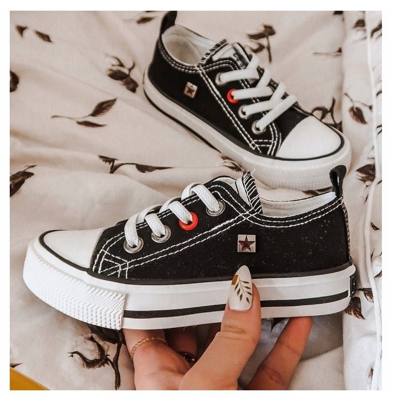 Baskets Basses Classiques Enfant Big Star HH374090 Noir ['noir'] 2