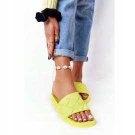 PS1 Chaussons Caoutchouc Femme Jaune Fluo Let's Swim 7