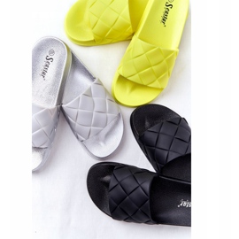 PS1 Chaussons Caoutchouc Femme Jaune Fluo Let's Swim 2