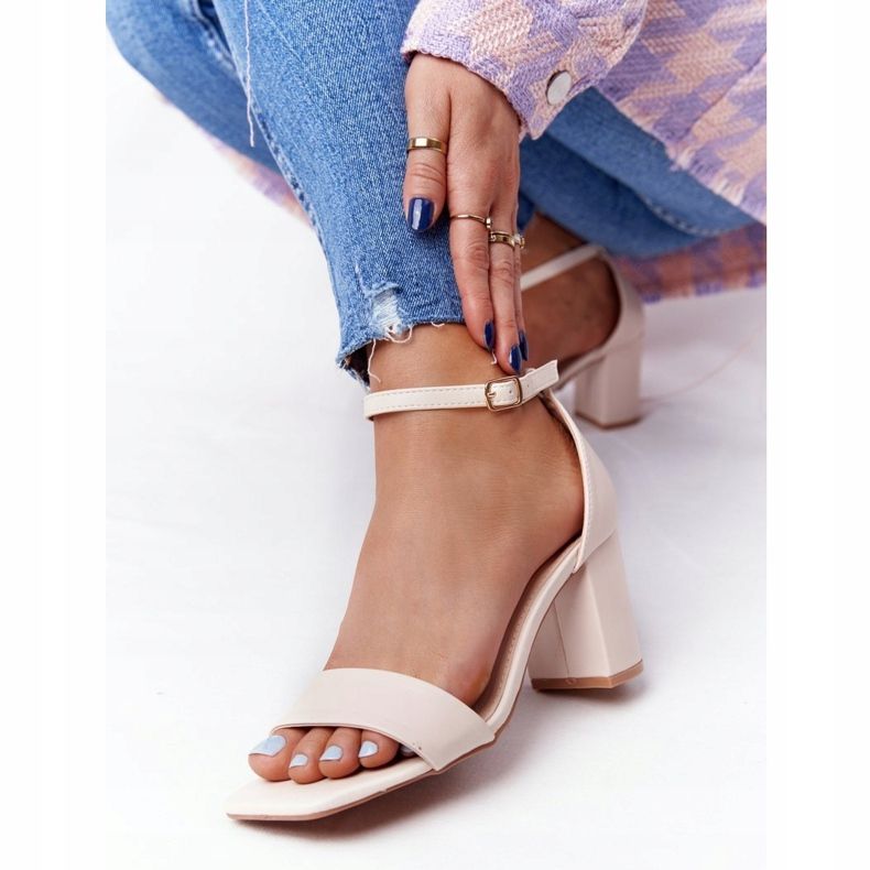 PS1 Sandales à talons hauts Beżowe Born This Way beige 2