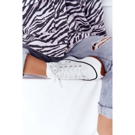 PS1 Baskets en cuir sur une plate-forme Coachella blanche 1