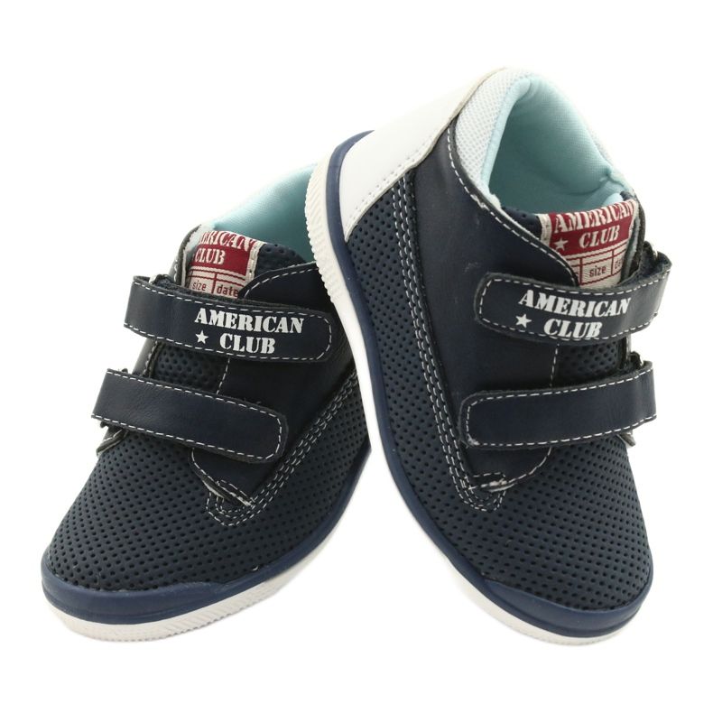 American Club Chaussures de sport américaines pour Velcro GC12 Navy Blue bleu 5