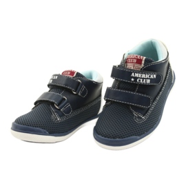 American Club Chaussures de sport américaines pour Velcro GC12 Navy Blue bleu 3