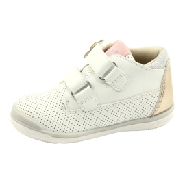 American Club Chaussures de Sport Avec Velcro GC06 / 21 Blanc et Or 1