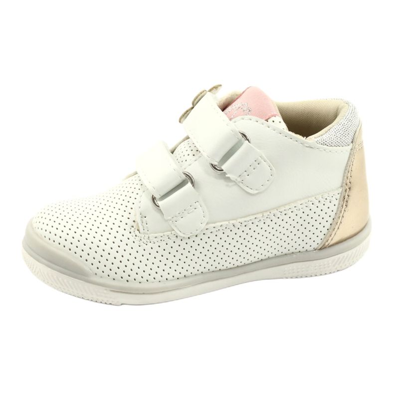 American Club Chaussures de Sport Avec Velcro GC06 / 21 Blanc et Or 1