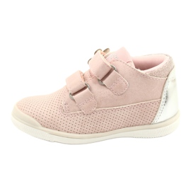 American Club Chaussures De Sport Avec Velcro GC06 / 21 Rose-Argent 1