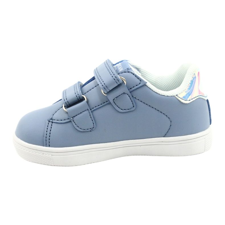 American Club Chaussures velcro ES22 / 21 bleu argent 1