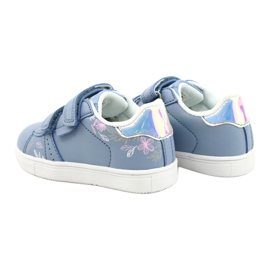 American Club Chaussures velcro ES22 / 21 bleu argent 5 American Club Chaussures velcro ES22 / 21 bleu argent 5