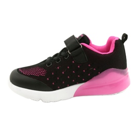 American Club Chaussures De Sport Fille Avec Velcro RL12 / 21 Noir rose 1