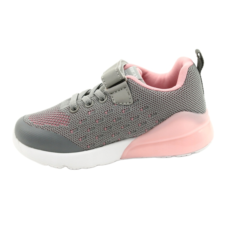 American Club Chaussures de sport pour filles avec Velcro RL12 / 21 Gris rose 1