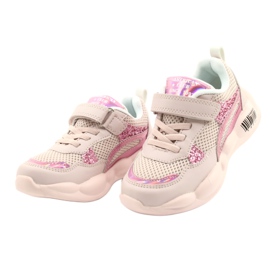 American Club Chaussures de sport halographiques roses à la mode ES23/21 2
