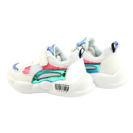 American Club Chaussures de sport halographiques à la mode ES23/21 Blanc 5