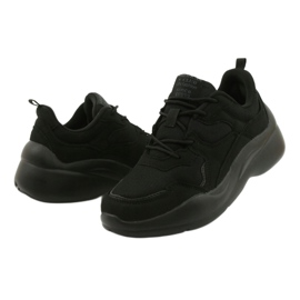 American Club Chaussures de sport noires sur semelle EVA WT39 3