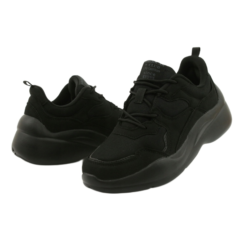 American Club Chaussures de sport noires sur semelle EVA WT39 3