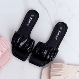 PS1 Pantoufles noires classiques pour femmes le noir 7