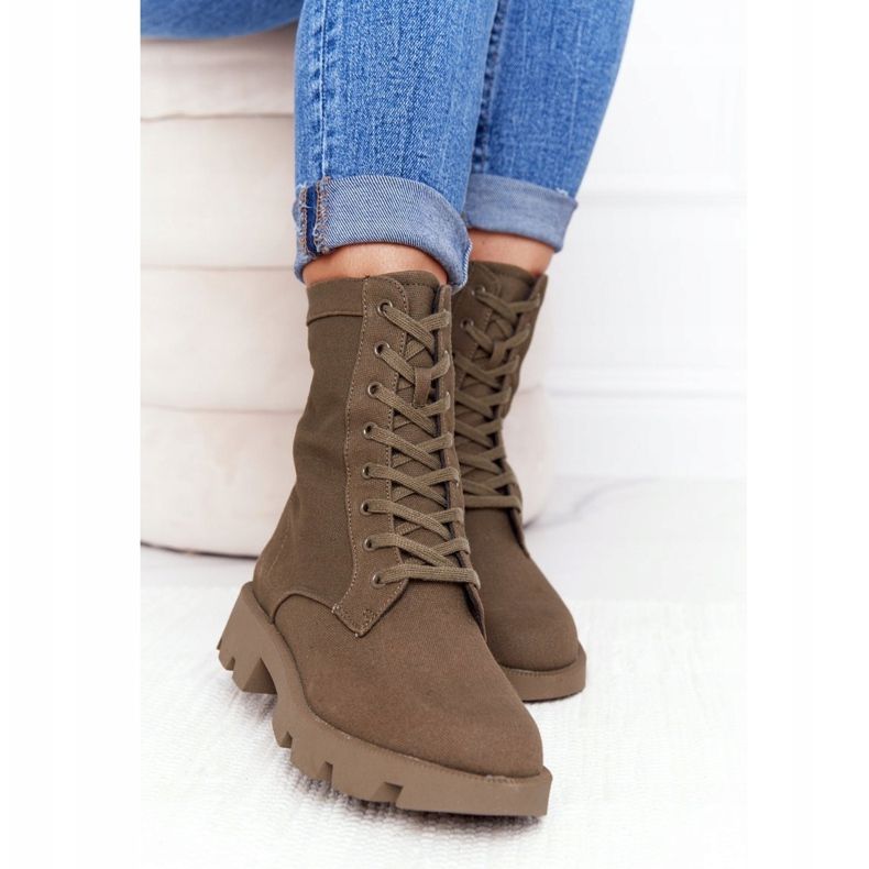 Bottes de travail Haley vertes pour femmes 2