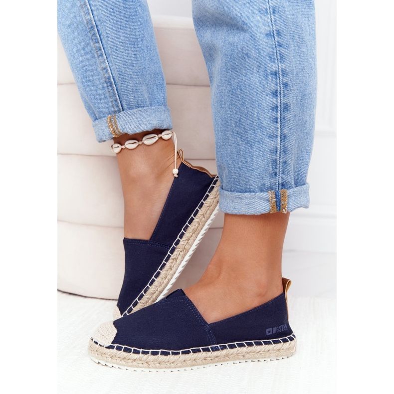 Espadrilles Sur Semelle Tressée Big Star HH274500 Bleu Marine 2
